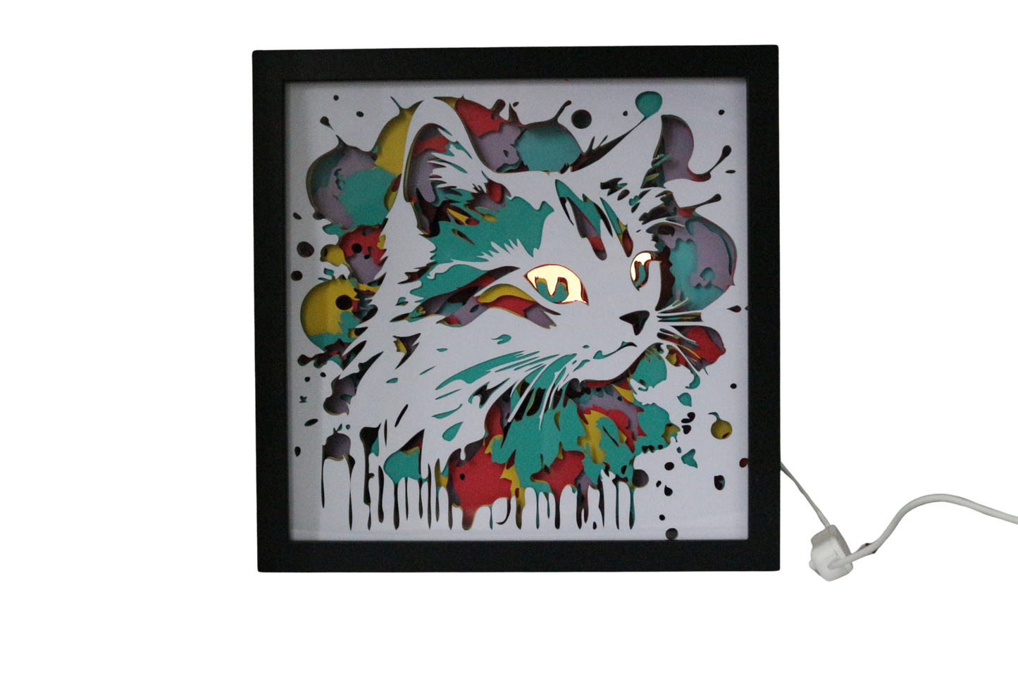 Lightbox Splash le chat : un cadeau pour les amateurs de chats.