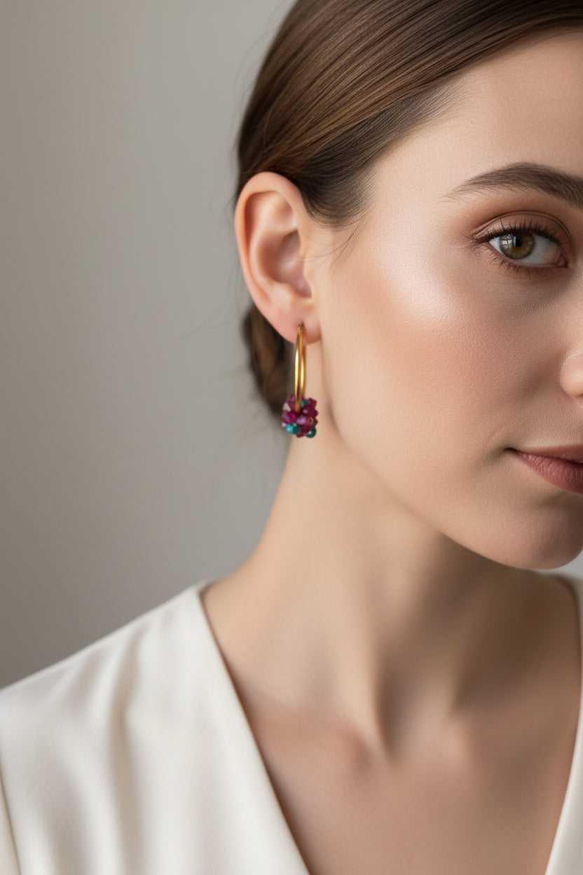 Boucles d’oreilles Pétales Dorés