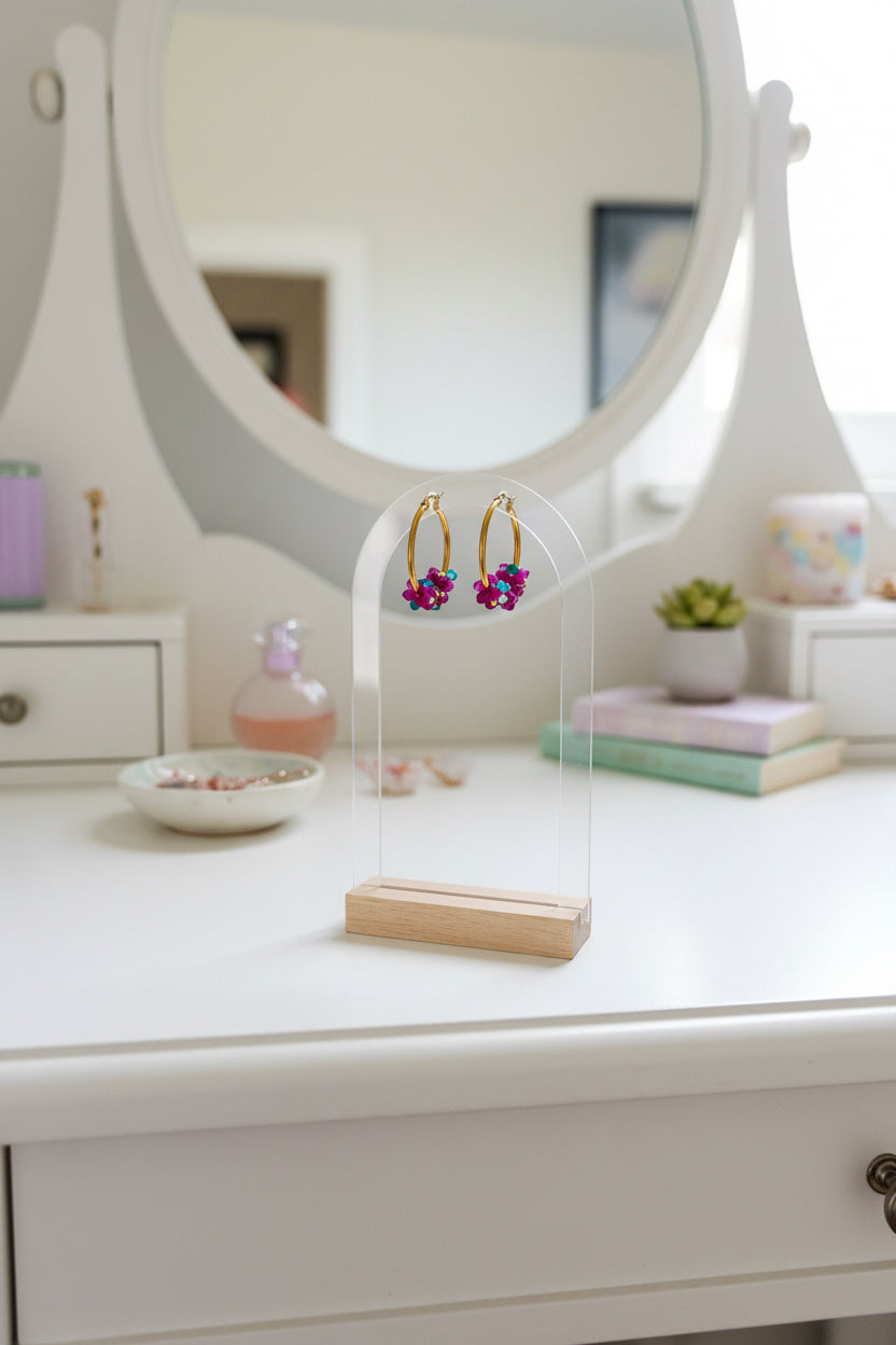 Boucles d’oreilles Pétales Dorés