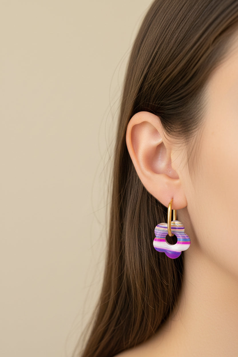 Boucles d’oreilles Blossom Hoop