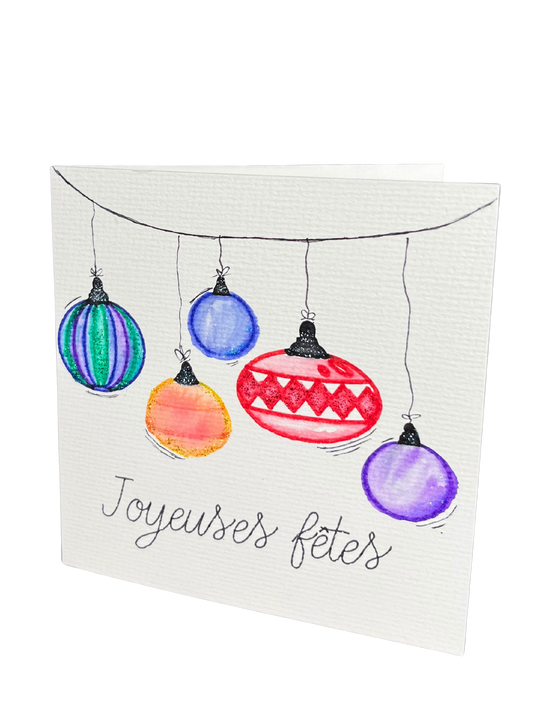 Carte de voeux aquarelle