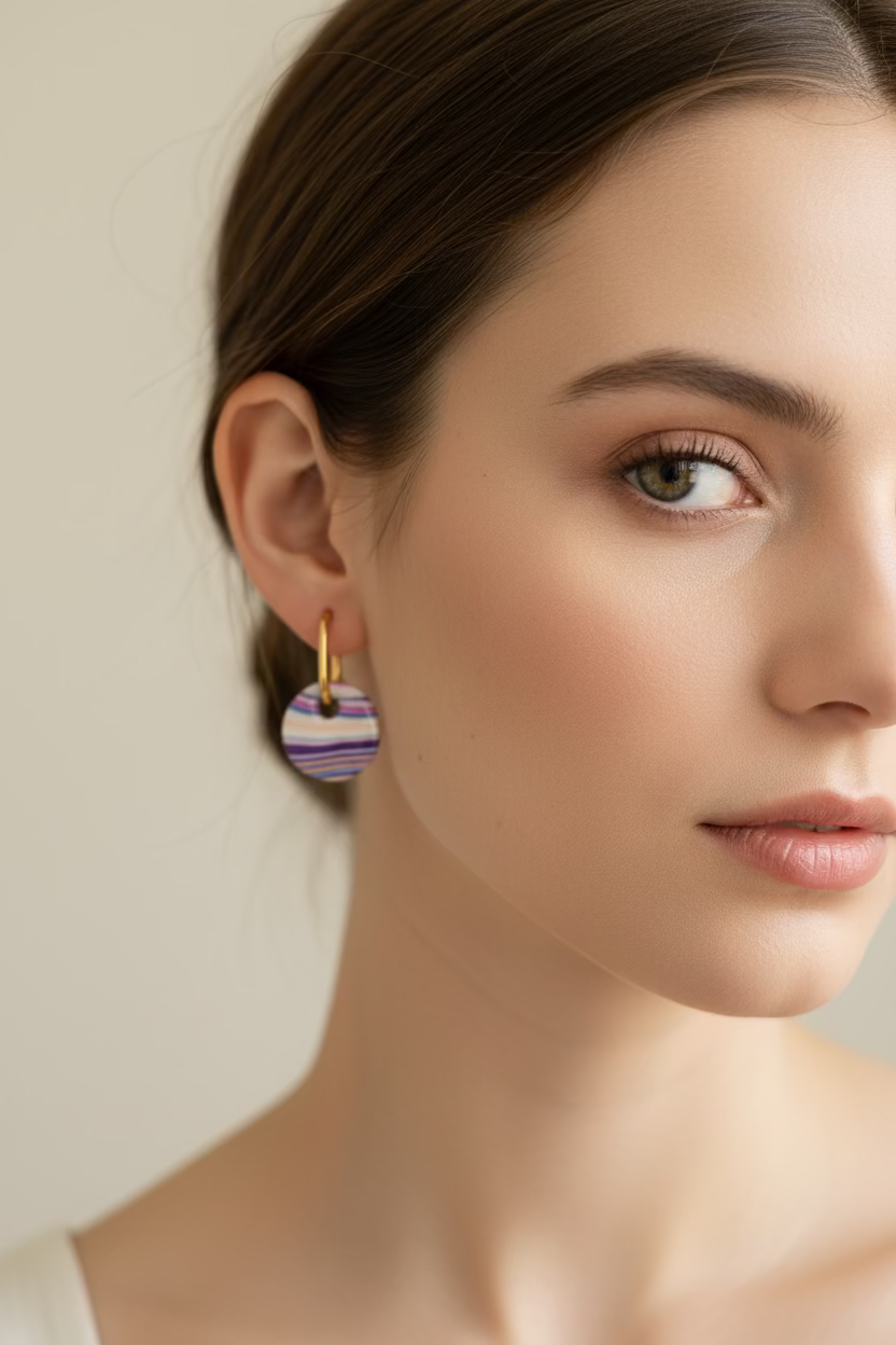 Boucles d’oreilles Galets