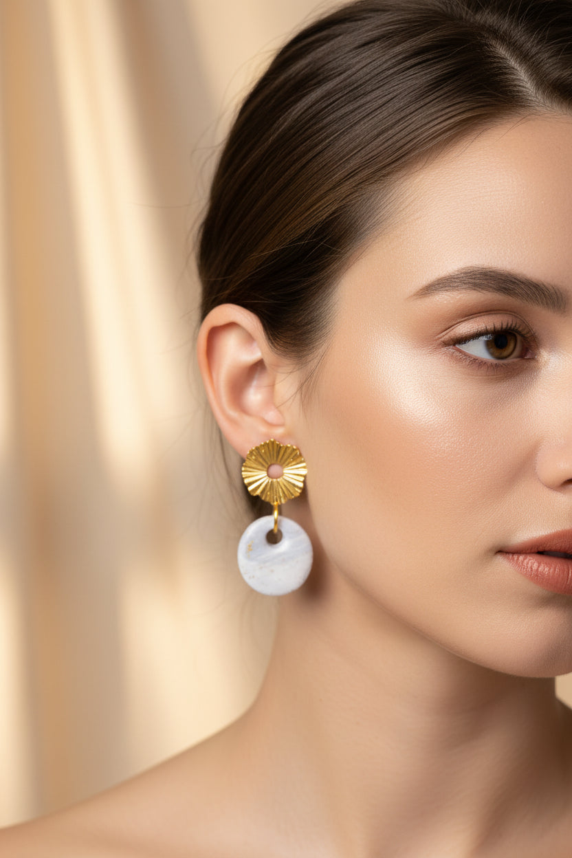 Boucles d’oreilles Galets
